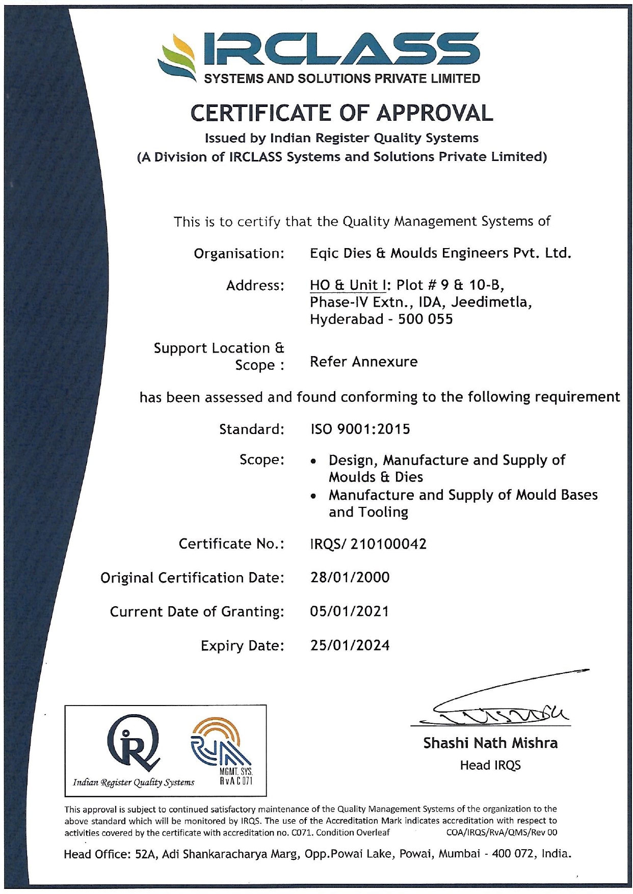 ISO 9001-2015 (2021)